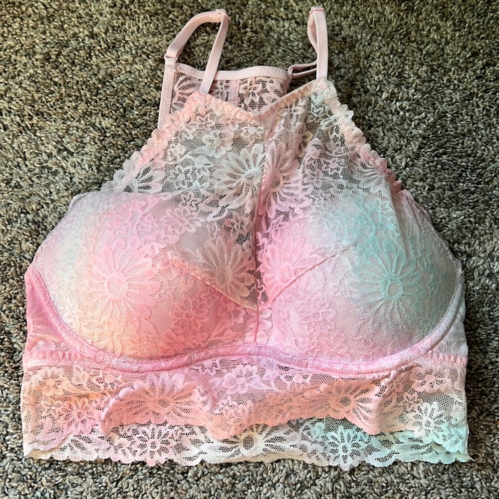 Victorias Secret Lace High Neck Bralette